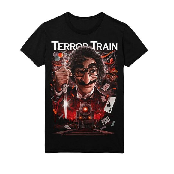 Terror Train Shirt - Jamie Lee Curtis Conductor Cult Horror Derek McKinnon SZ M - Picture 1 of 3